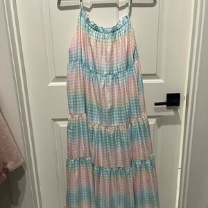 Storia Gigham Midi Dress